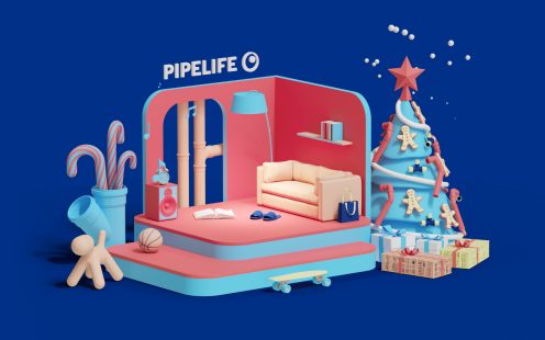 Joulutervehdys Pipelifelta