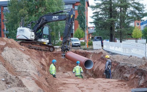 Kohteen hulevedet viivytetään Pipelifen kaksiputkisella viivytysjärjestelmällä