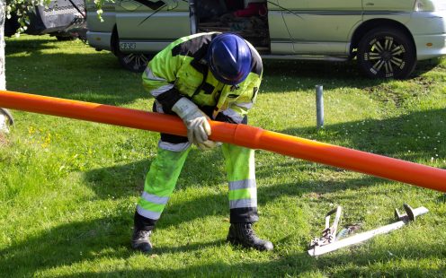 Pipelifen PVC-alitusputki pärjäsi erinomaisesti kivikkoisessa maastossa