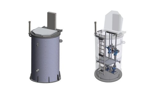 Pipelifen valikoimasta löydät jätevesi-, sadevesi- ja tulvapumppaamot kunnallistekniseen rakentamiseen.