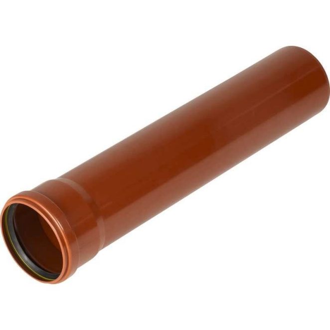 PVC Sewage SN 8 Redbrown