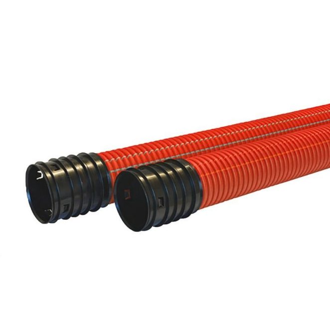 Tupla-kaapelinsuoja punainen