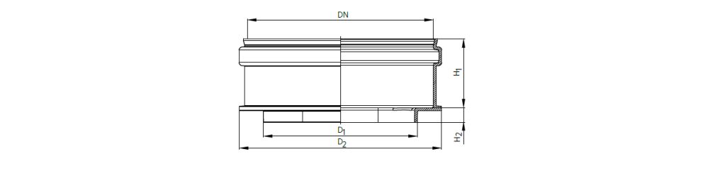 Drawing Stormbox adaptor for smooth pipe