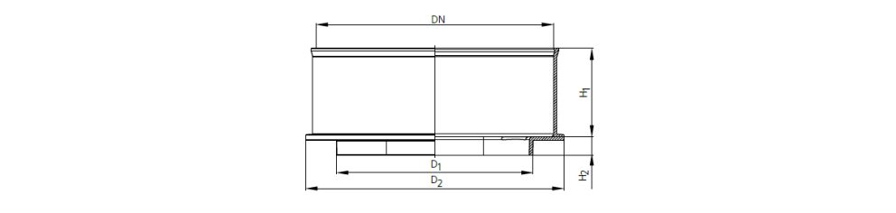 Drawing Stormbox adaptor for DW pipe