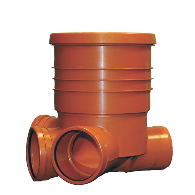 pp inspection chamber bottom double branch high