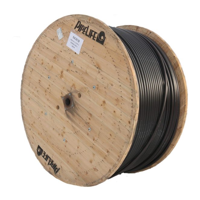 pem pressure pipe w wooden drum