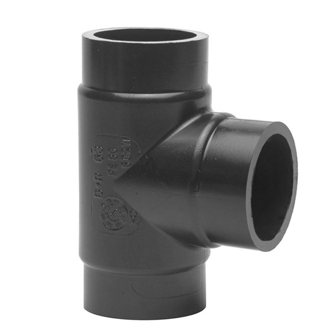 pe100 electric welding t-branch sdr17 long