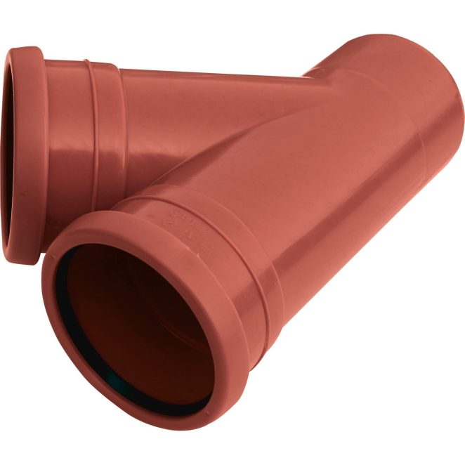 PP Sewage branch 250x110 45 redbrown