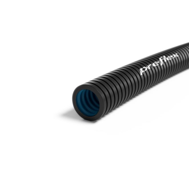 Preflex Black Empty pipe without pull wire