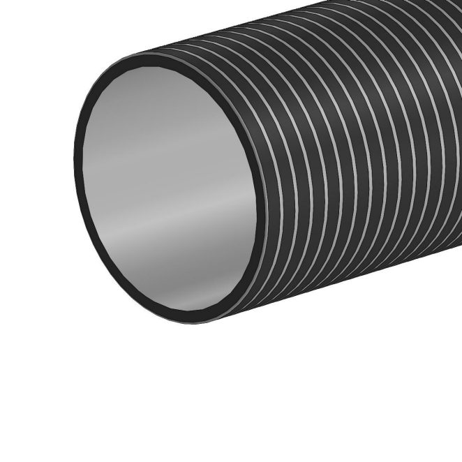 Kierresaumaputki SN4 valkoisella sisäpinnalla